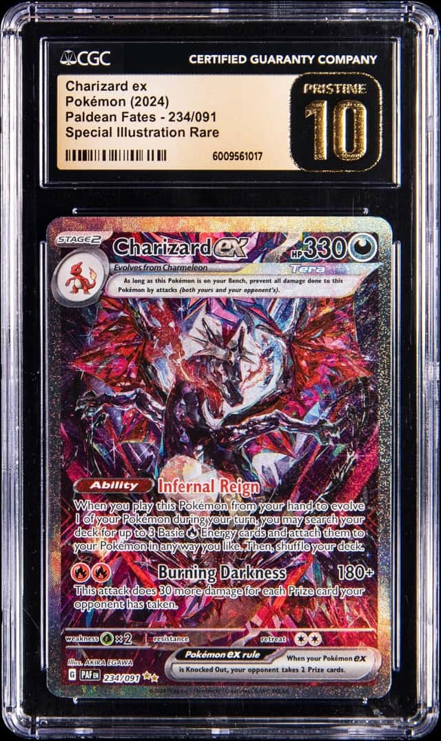 2024 Pokemon Paldean Fates Special Illustration Rare #234 Charizard ex - CGC PRISTINE 10