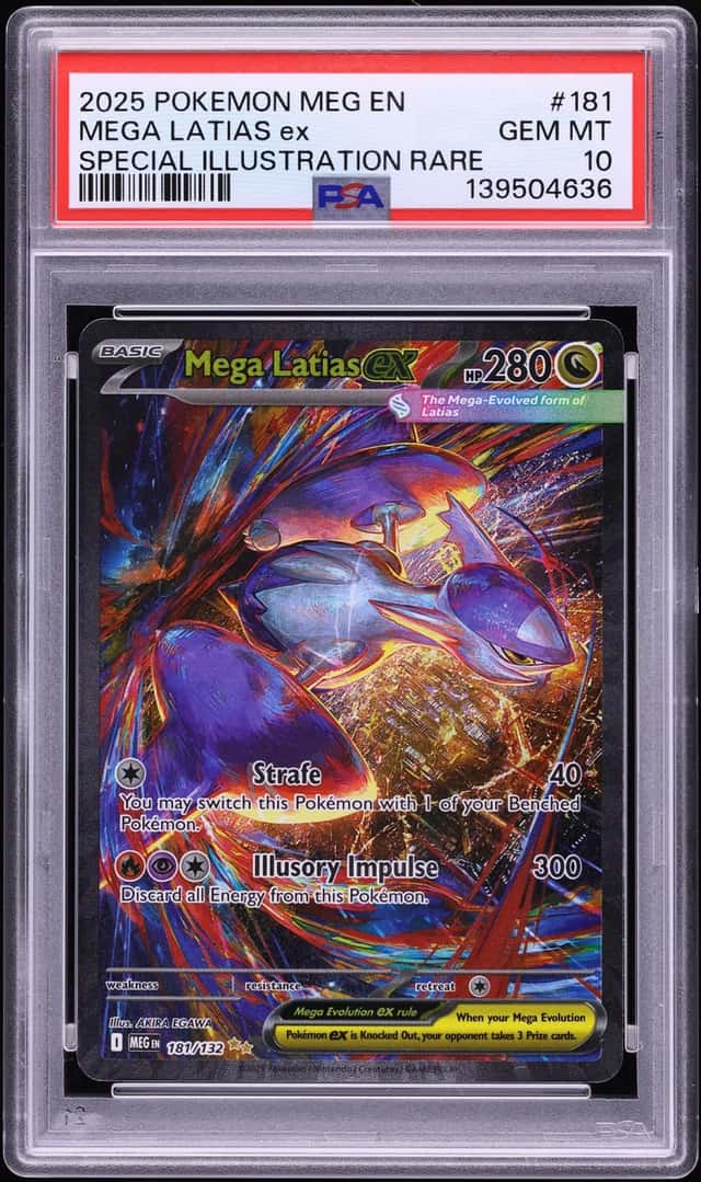 2025 Pokemon Mega Evolution SIR Mega Latias Ex #181 PSA 10 GEM MINT