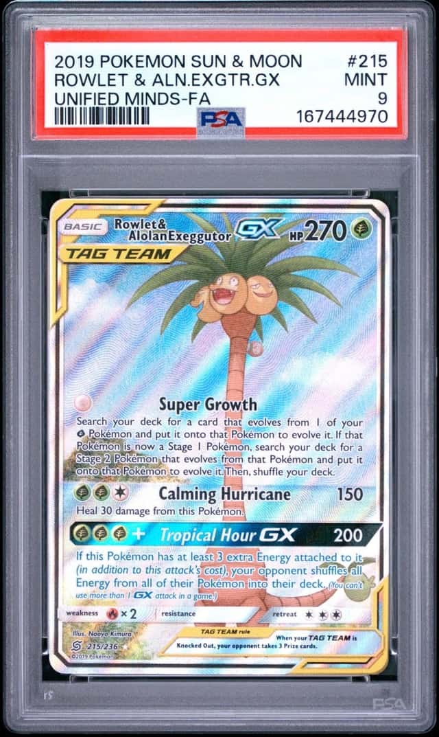 Rowlet & Alolan Exeggutor GX