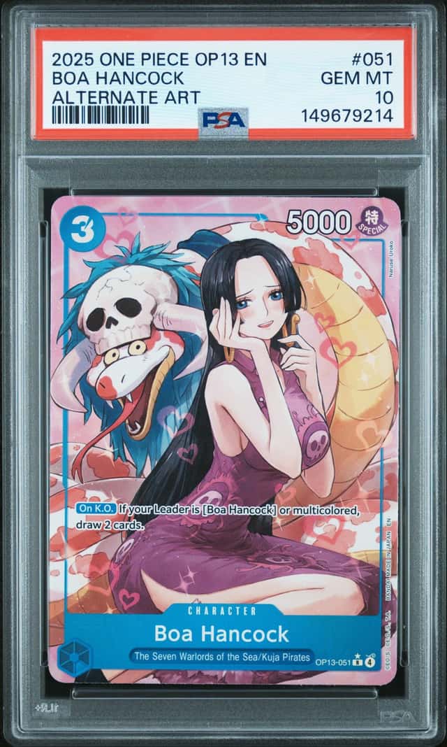 2025 One Piece Carrying On His Will Alternate Art Boa Hancock #OP13-051