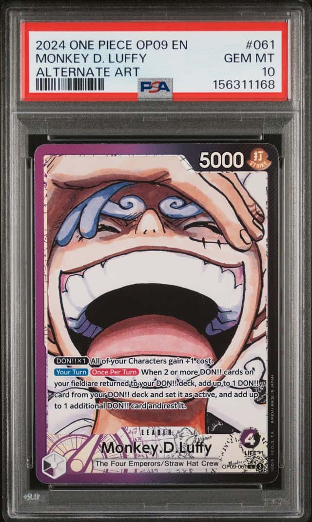 2024 One Piece Emperors In the New World Alternate Art Monkey D. Luffy #OP09-061