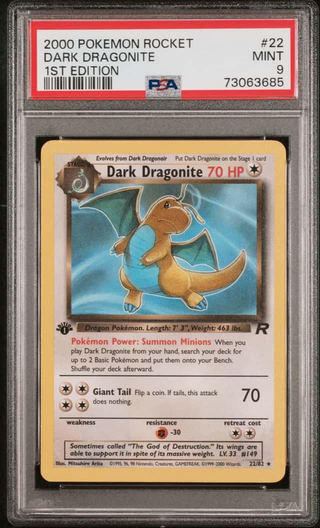 2000 Pokemon - Dragonite Team Rocket - 1st Edition Non Holo #22