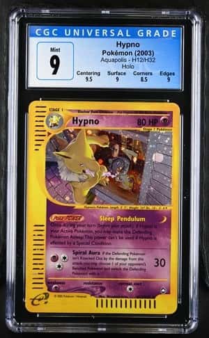 Hypno H12/H32 Pokemon Aquapolis e-Reader Holo Rare - CGC 9 Mint