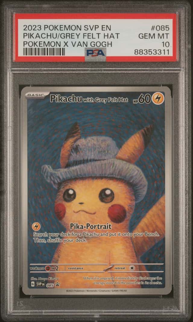 Pikachu/Grey Felt Hat