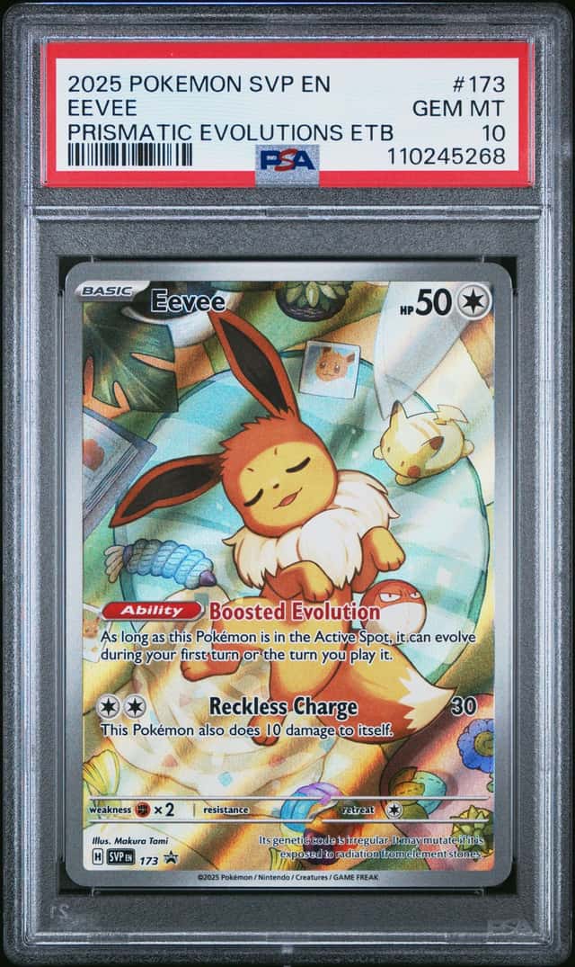 Pokemon Eevee Sv Black Star Promo 173/131 Prismatic Evolutions ETB PSA 10