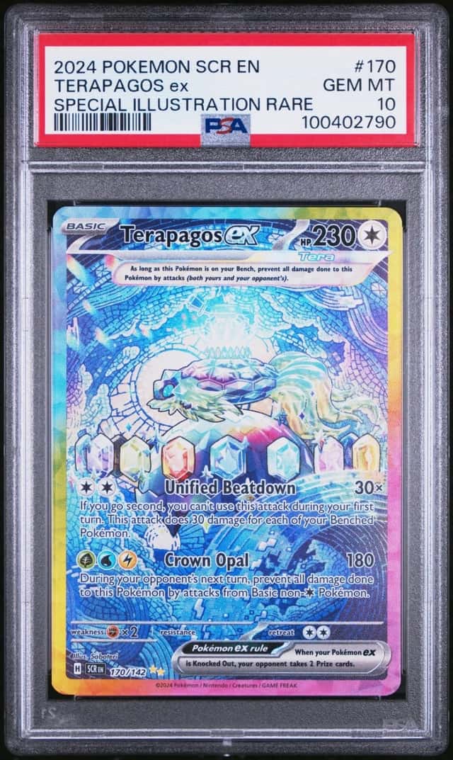 Pokemon Terapagos ex Stellar Crown 170/142 Special Illustration Rare PSA 10