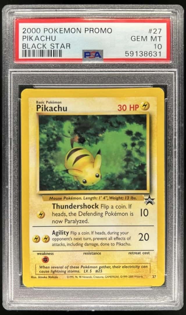 2000 Pokemon Wizards Black Star Promos Pikachu #27 PSA 10 GEM MINT