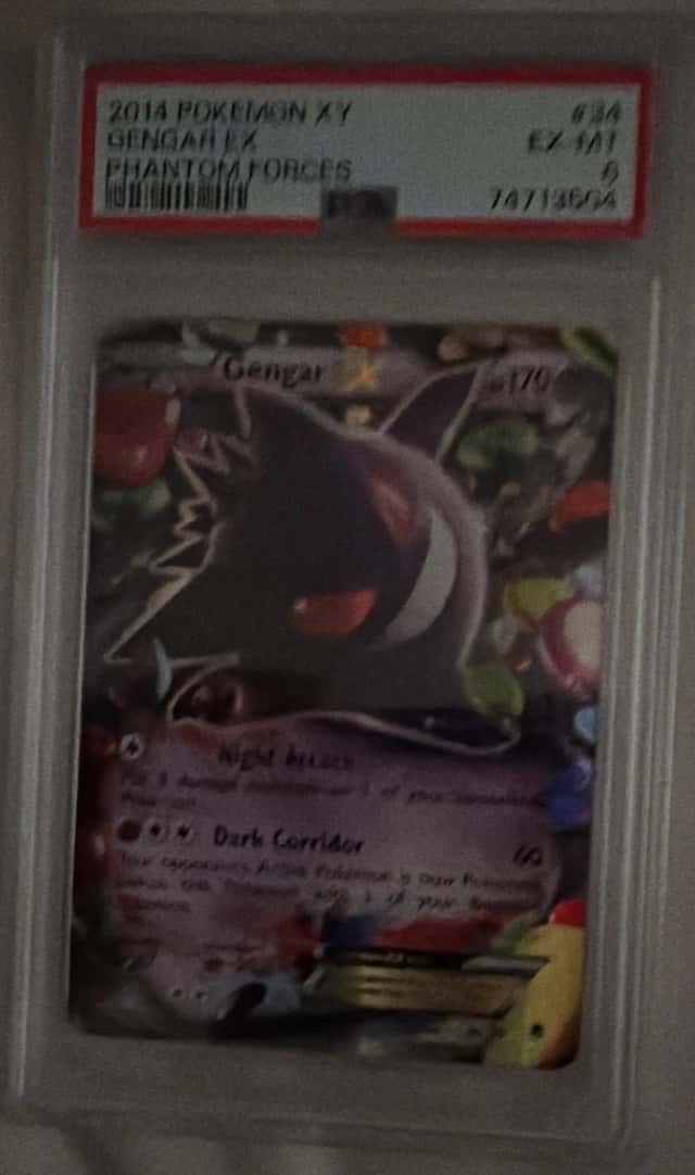 Pokemon 2014 XY Phantom Forces Gengar EX Full Art Holo Ultra Rare 114/119 PSA 6