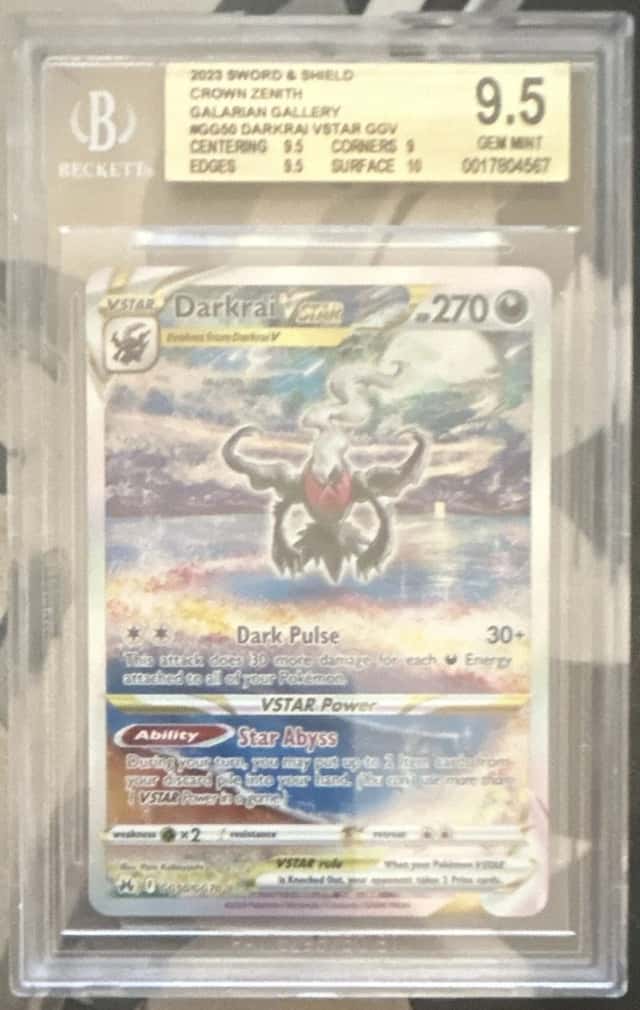  Darkrai VSTAR GG50 BGS 9.5 Crown Zenith Galarian Gallery 