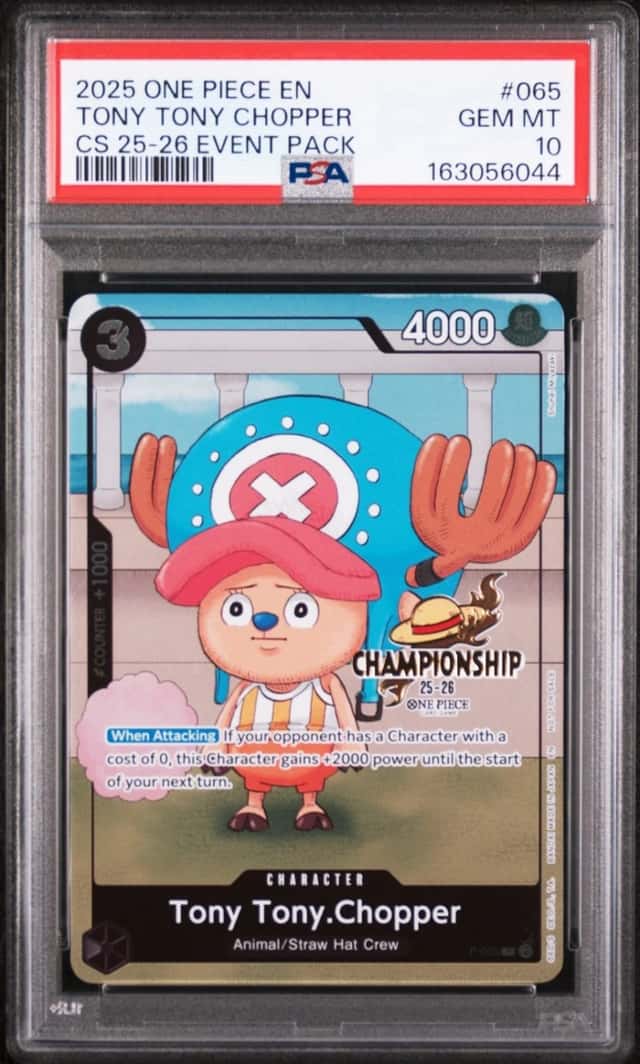 2025 ONE PIECE CHAMPIONSHIP 2025-26 EVENT PACK #065 TONY TONY CHOPPER PSA 10