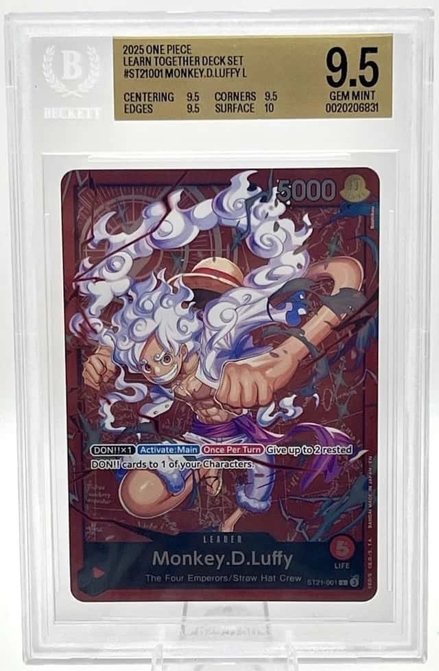 Monkey.D.Luffy - ST21-001 (Luffy Deck) ST21-001 Learn Together Deck Set BGS 9.5