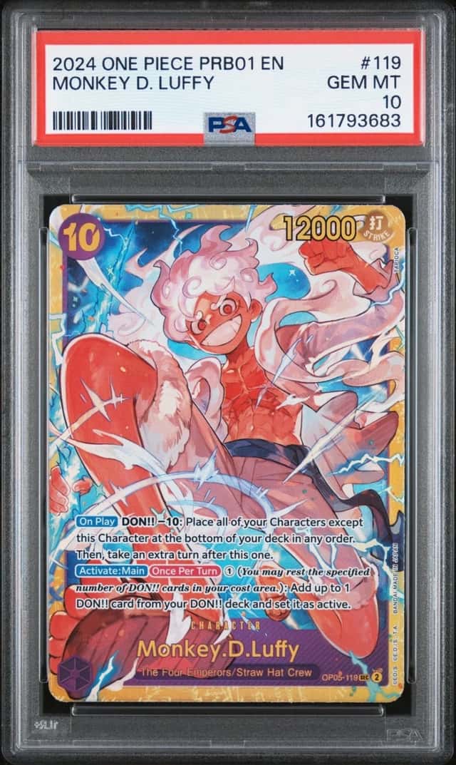 2024 ONE PIECE PRB01-PREMIUM BOOSTER -ONE PIECE THE BEST- MONKEY D. LUFFY PSA 10