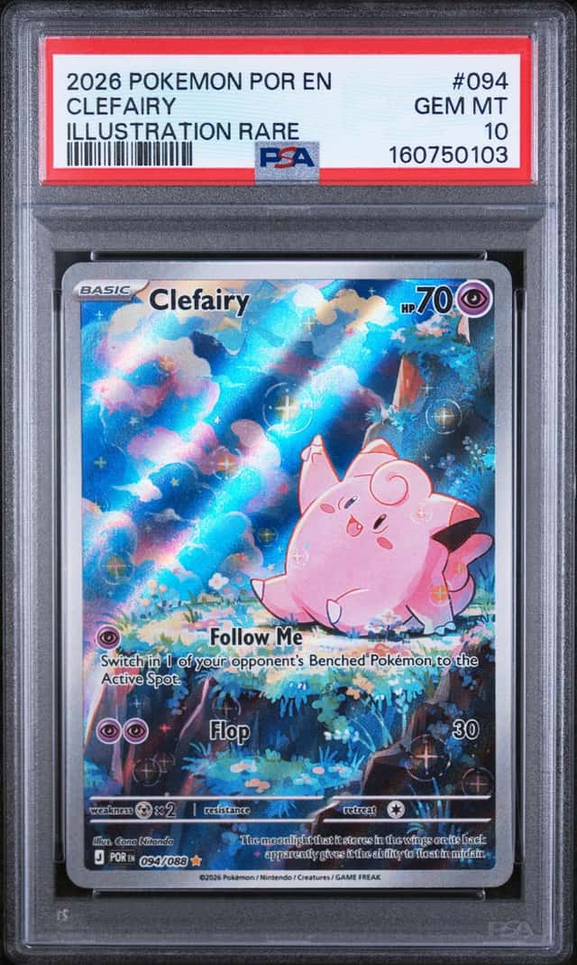 Pokemon 2026 Clefairy 094/088 Illustration Rare Perfect Order GEM MINT PSA 10