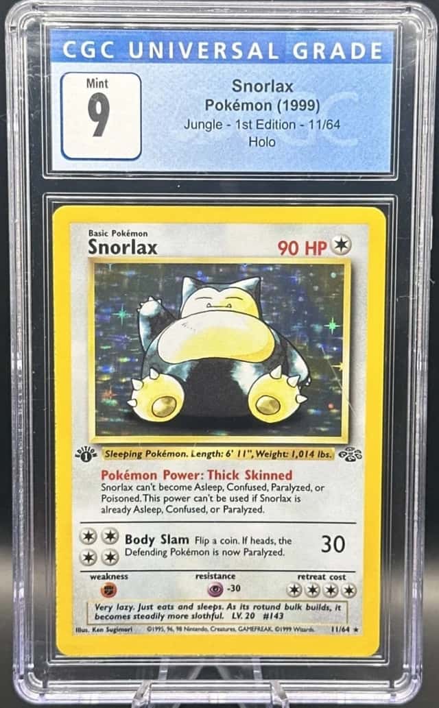 Snorlax 1st Edition Jungle Holo Rare Pokemon Card #11 Mint