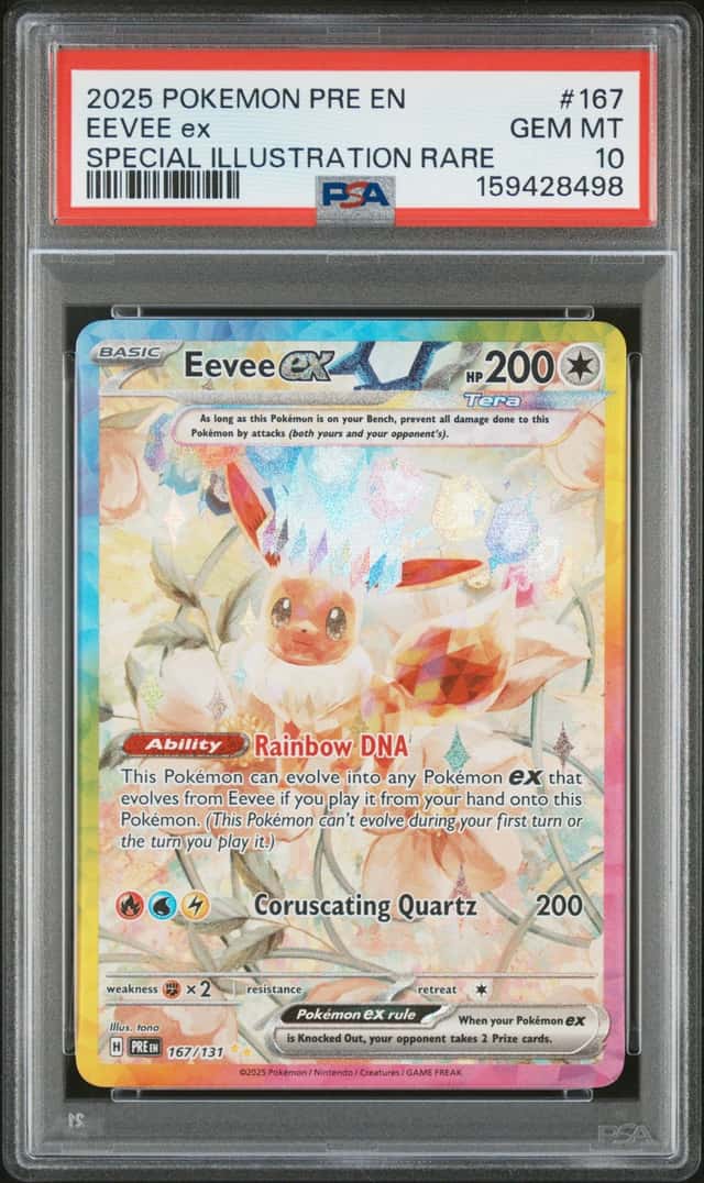 2025 Pokemon Prismatic Eevee ex FA Special Illustration Rare #167/131 PSA 10