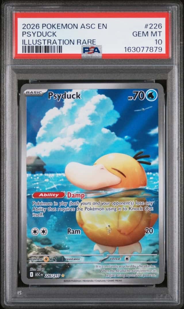 2026 POKEMON ASC EN-ASCENDED HEROES ILLUSTRATION RARE #226 PSYDUCK PSA 10