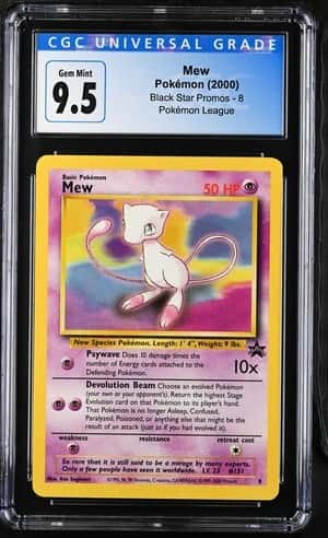 2000 POKEMON #8 MEW "BLACK STAR PROMO" - CGC 9.5 GEM MINT (033)