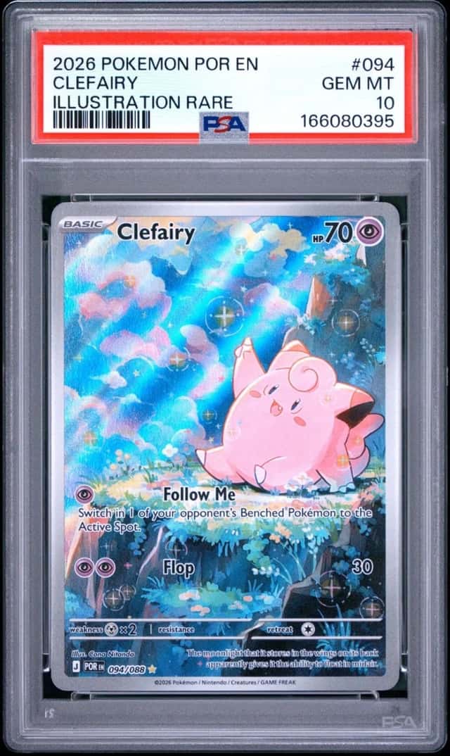 Pokemon Perfect Order Clefairy Illustration Rare #094 - PSA 10