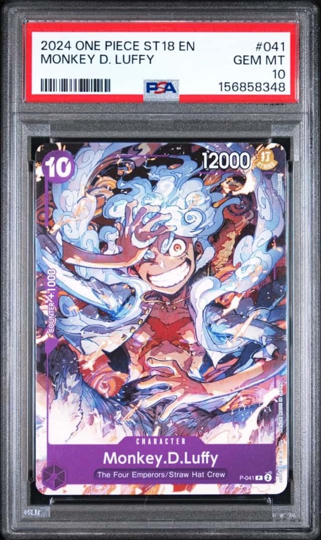 One Piece Monkey D Luffy ST18 P-041 PSA 10 Gem Mint