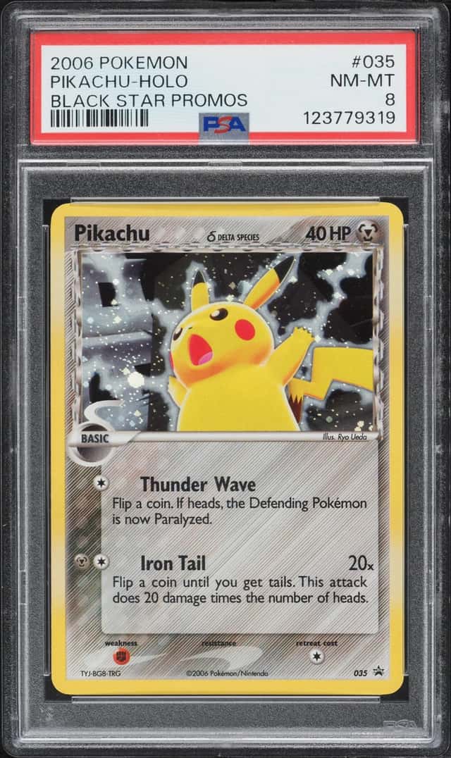 2006 Pokemon Black Star Promo Holo Pikachu #35 PSA 8 NM-MT