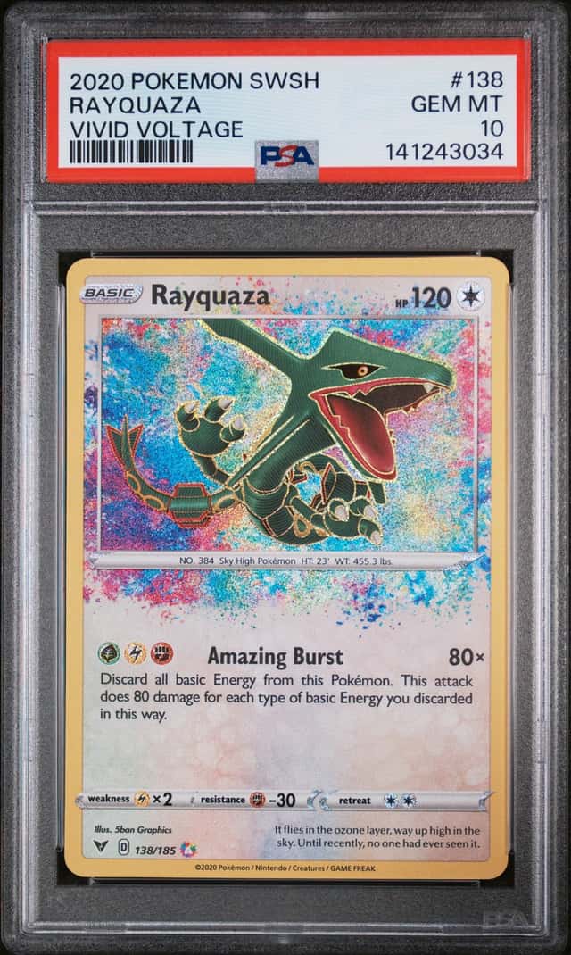 2020 Pokemon Sword and Shield Vivid Voltage Rayquaza #138