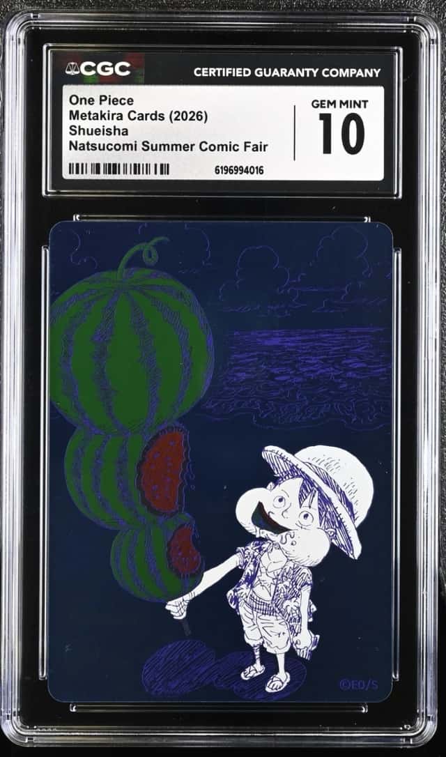 CGC 10 ONE PIECE Watermelon Luffy Promo NATSUCOMI 2026 MetaKira INHAND