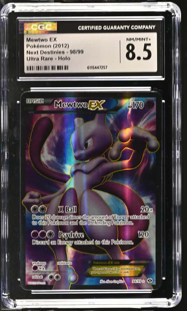 Pokémon Mewtwo EX 98 Next Destinies CGC Trading Card...