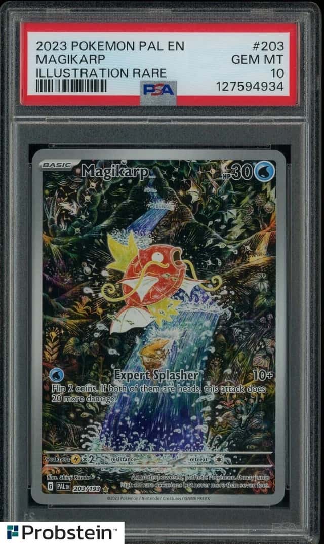 2023 Pokemon PAL EN Illustration Rare #203 Magikarp PSA 10 GEM MINT