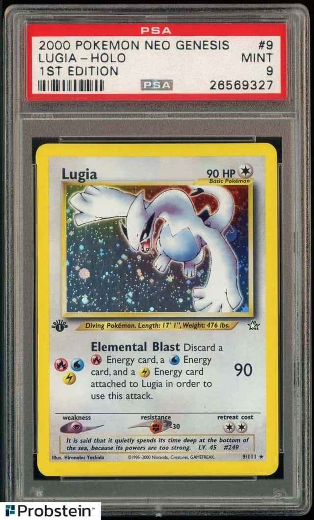 2000 Pokemon Neo Genesis 1st Edition #9 Lugia Holo PSA 9 MINT