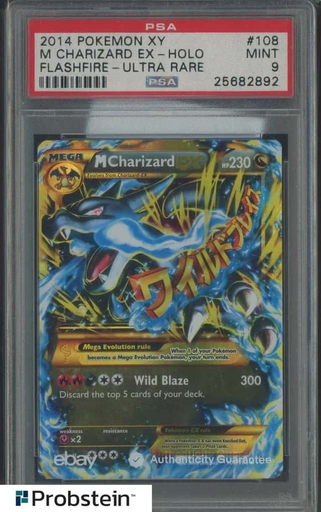 2014 Pokemon XY Flashfire Ultra Rare #108 M Charizard Ex Holo PSA 9 MINT