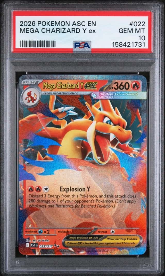 2026 POKEMON ASC EN-ASCENDED HEROES #022 MEGA CHARIZARD Y EX PSA 10