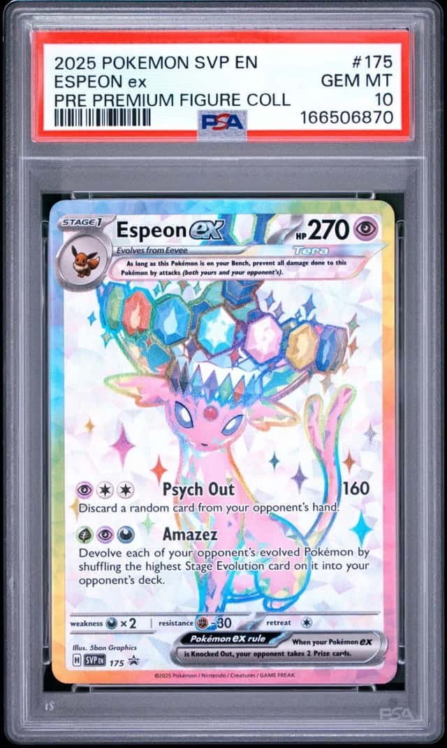 2025 POKEMON SVP EN-SV BLACK STAR PROMO #175 ESPEON EX PSA 10