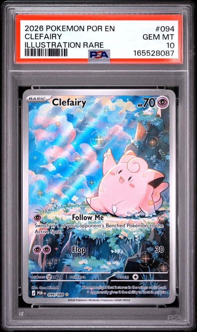 2026 POKEMON POR EN-PERFECT ORDER ILLUSTRATION RARE #094 CLEFAIRY PSA 10