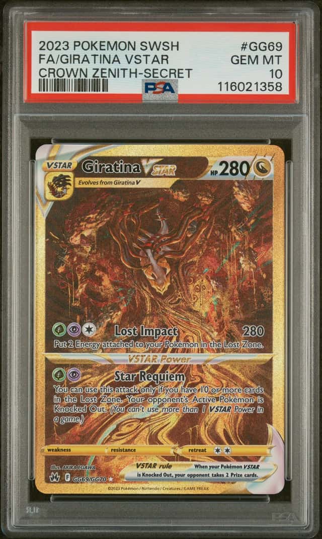 Pokémon TCG FA/Giratina VSTAR GG69/GG70 PSA10 Crown Zenith-Secret 2023 Gem Mint