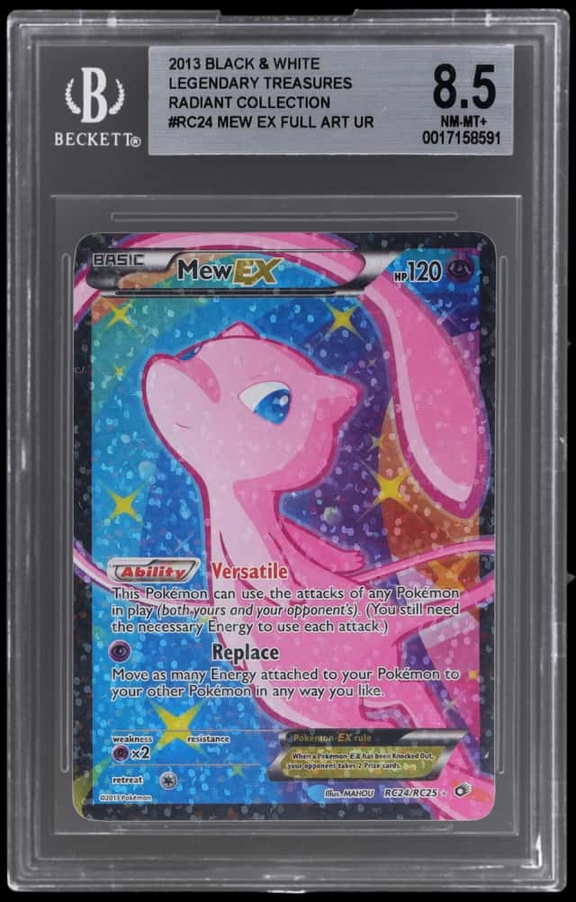 2013 Pokemon Black and White Legendary Treasures Radiant Collection Mew Ex #RC24