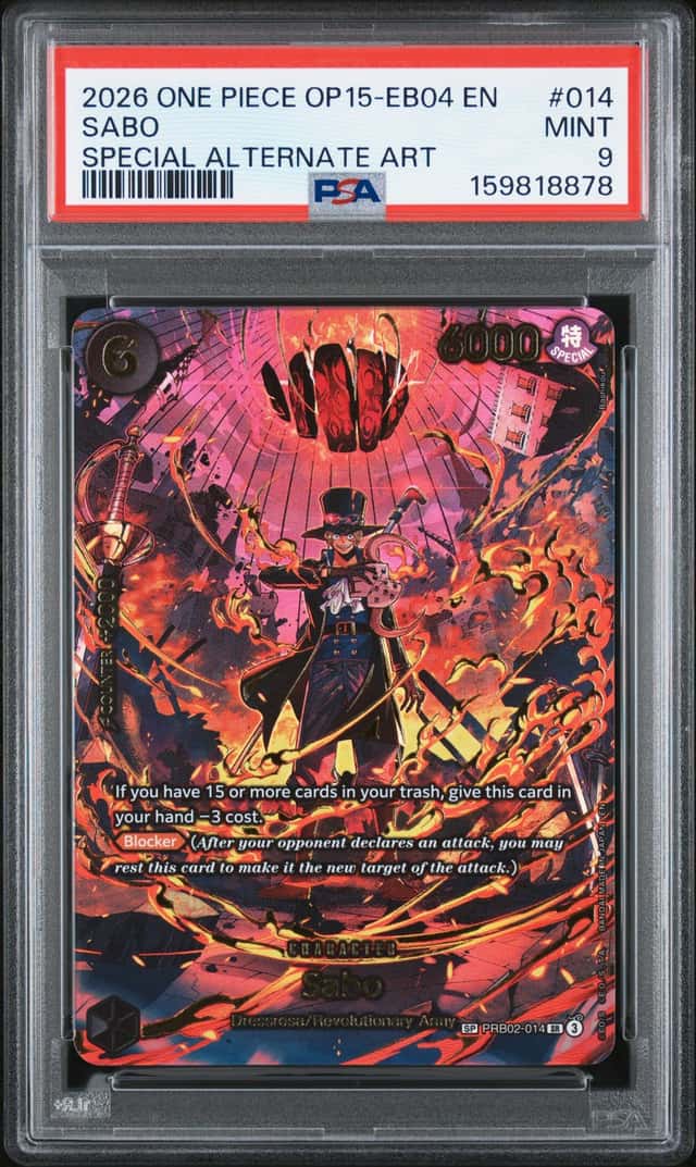 Sabo (PRB02-014) (SP) OP15-EB04 Adventure On Kami's Island PSA 9
