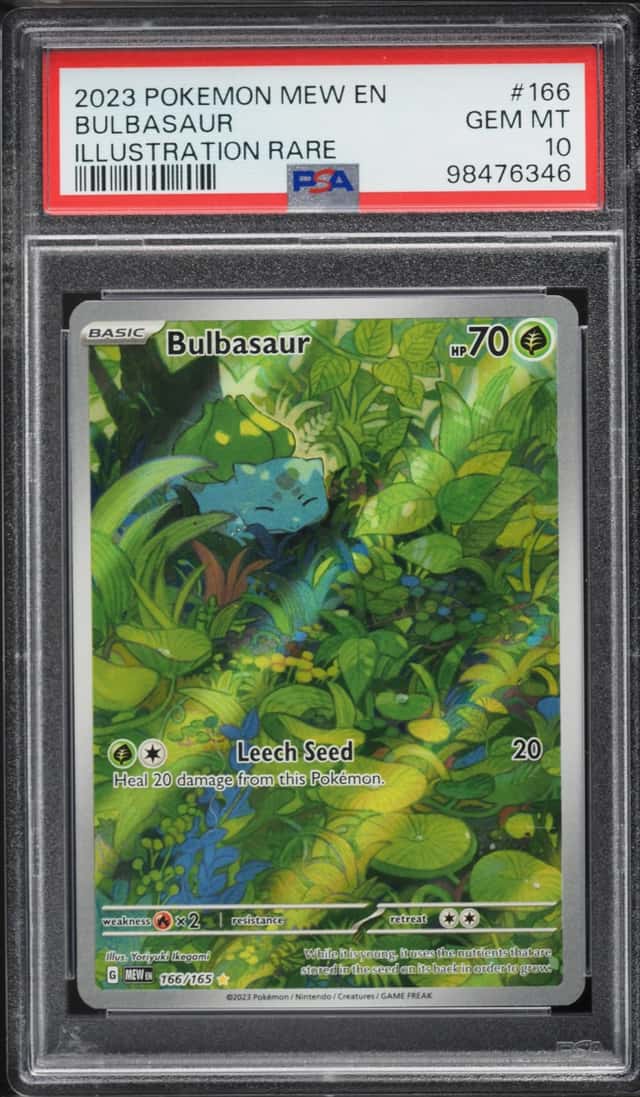 2023 Pokemon Scarlet & Violet 151 IR Bulbasaur #166 PSA 10 GEM MINT