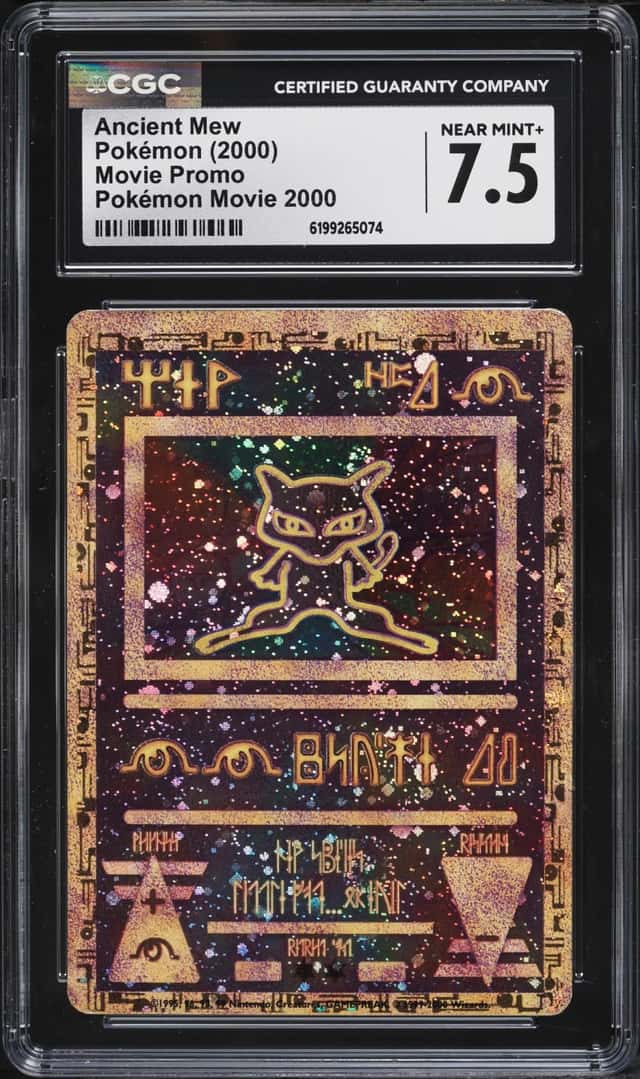 2000 Pokemon Movie Promo Ancient Mew CGC 7.5 NRMT+