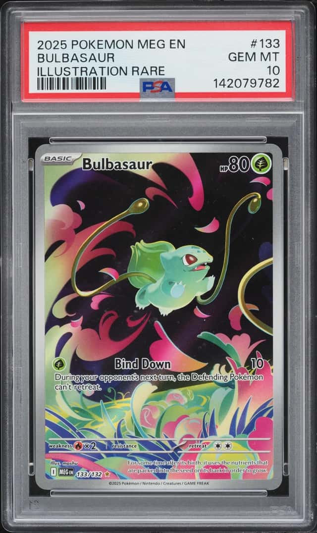 2025 Pokemon Mega Evolution IR Bulbasaur #133 PSA 10 GEM MINT