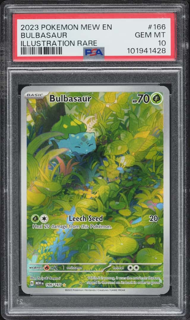 2023 Pokemon Scarlet & Violet 151 IR Bulbasaur #166 PSA 10 GEM MINT