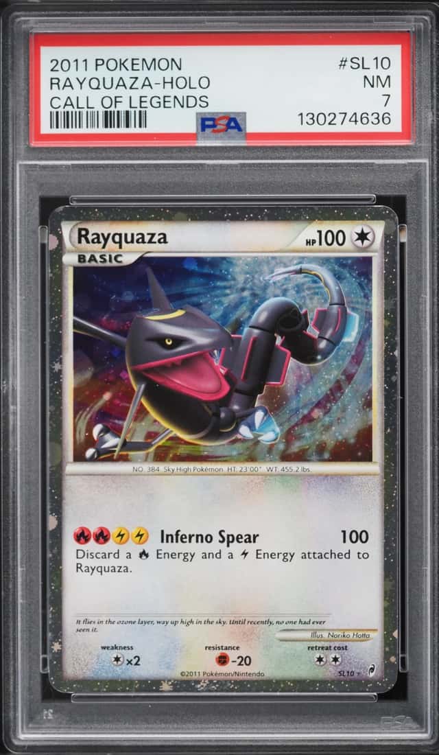 2011 Pokemon Call Of Legends Holo Rayquaza #SL10 PSA 7 NRMT