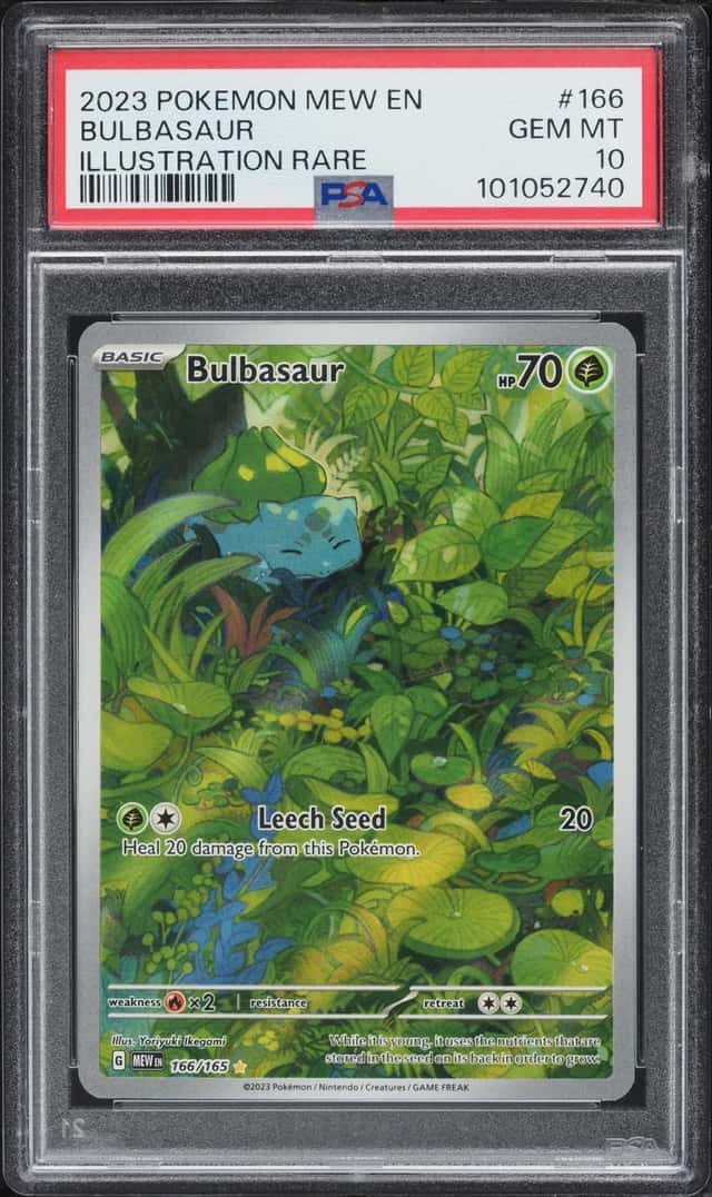 2023 Pokemon Scarlet & Violet 151 IR Bulbasaur #166 PSA 10 GEM MINT