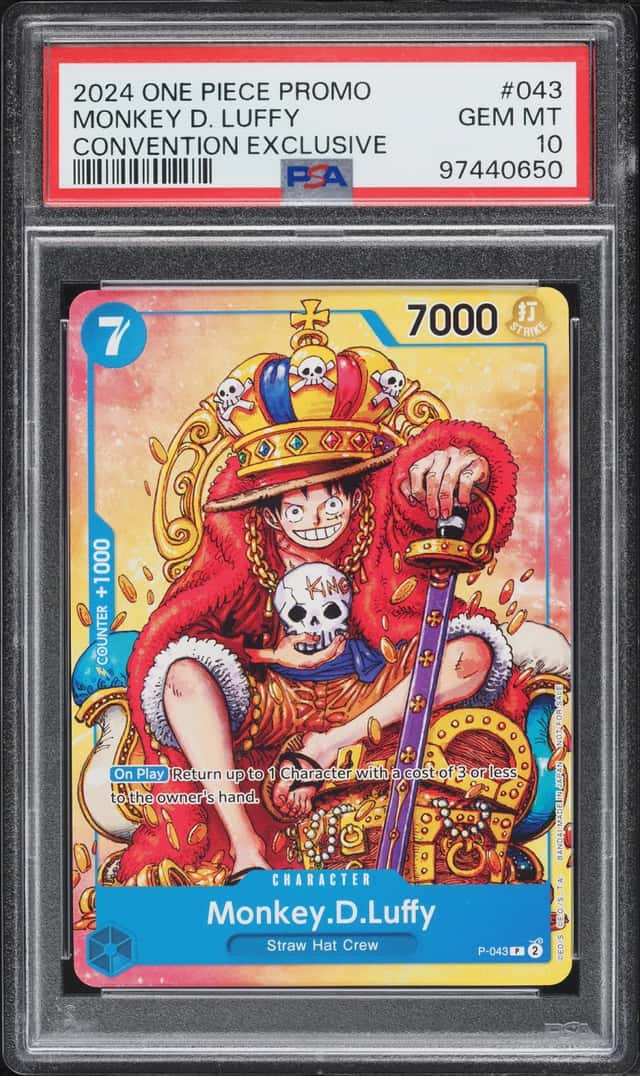 2024 One Piece Promo Convention Exclusive Monkey D. Luffy #P-043 PSA 10 GEM MINT