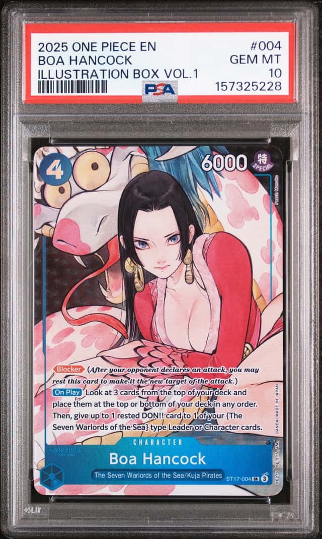 2025 ONE PIECE PROMOS ILLUSTRATION BOX VOL.1 #004 BOA HANCOCK PSA 10