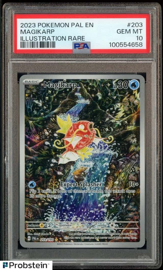 2023 Pokemon PAL EN Illustration Rare #203 Magikarp PSA 10 GEM MINT