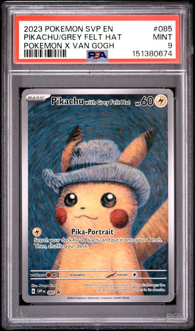 Pikachu/Grey Felt Hat