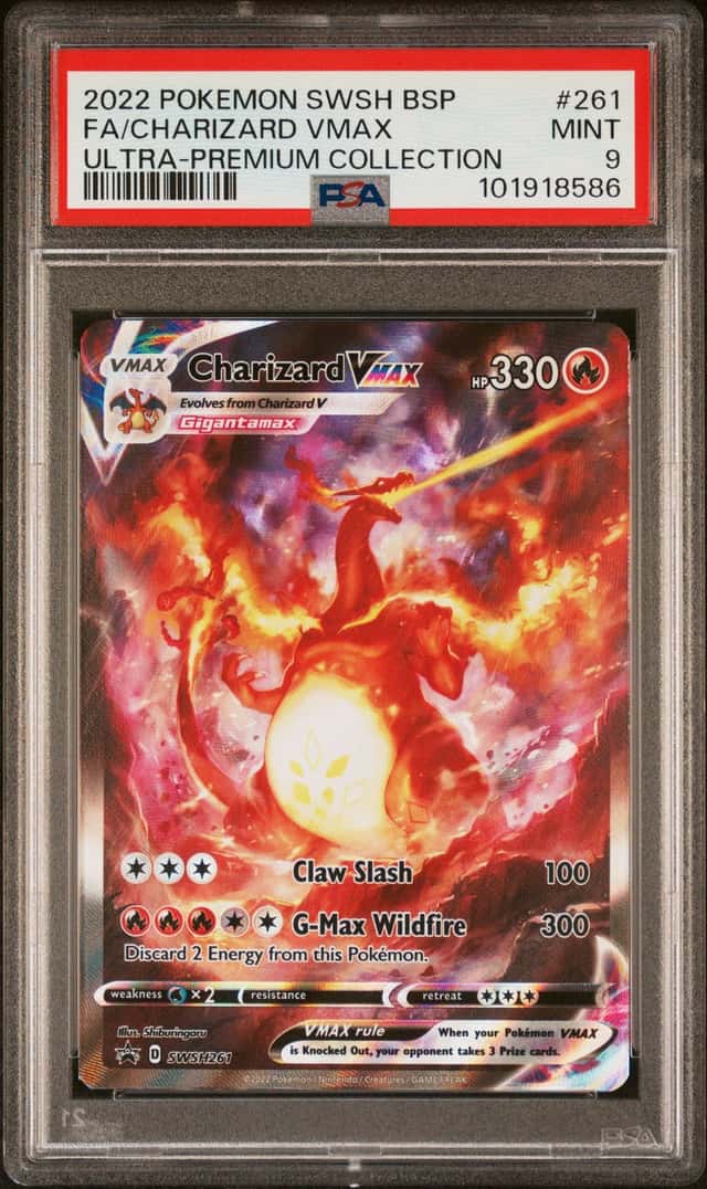 Pokemon Charizard VMAX PSA 9 2022 SWSH Promo SWSH261 Holo Promo