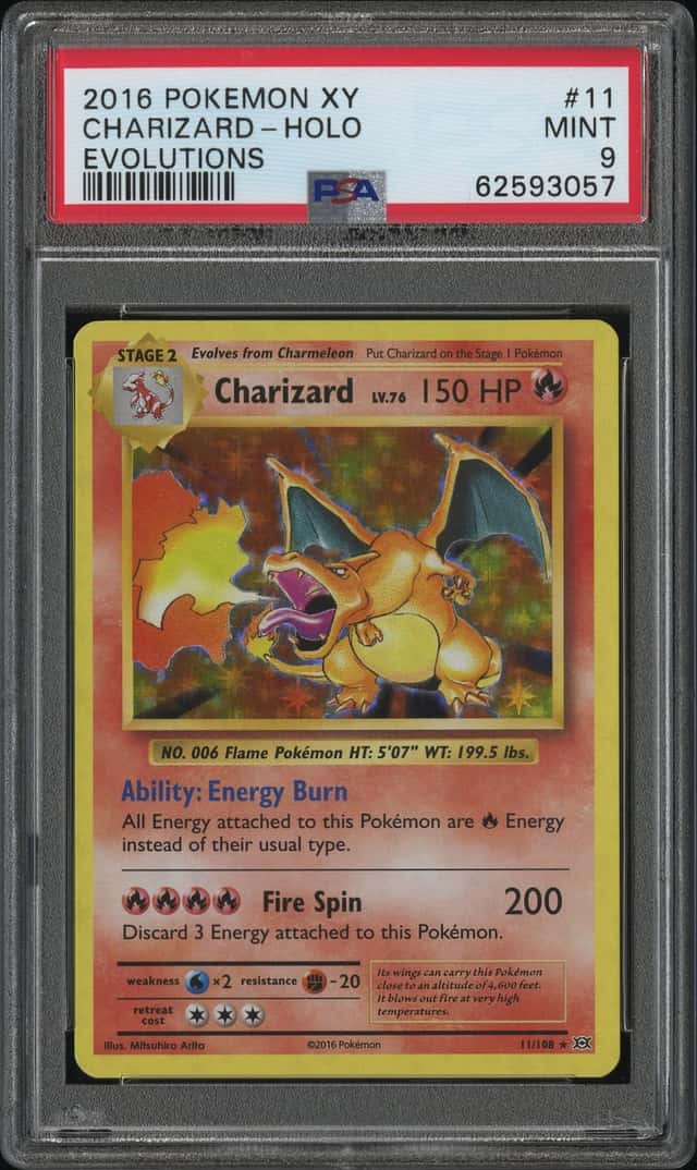Pokemon Charizard Holo XY Evolutions 11/108 PSA 9 Mint