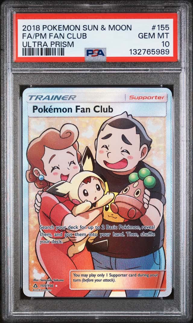 Pokemon Pokemon Fan Club Ultra Prism Full Art 155/156 PSA 10 Gem Mint