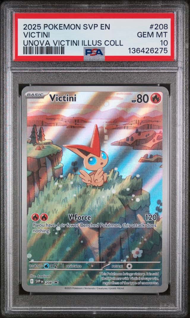 2023-25 Pokemon SV Black Star Promos Victini 2024 #208 PSA 10 GEM MINT GEM MINT